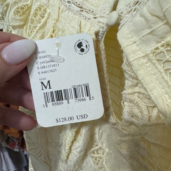 Intimately Free People Oh Cheri Scalloped Lace Bodysuit. NWT. Size Medium - Picture 6 of 7